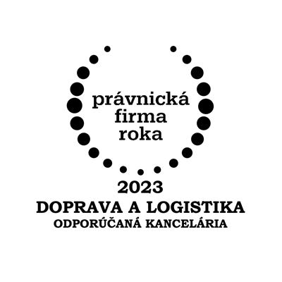Právnická firma roka 2023 - Doprava a logistika